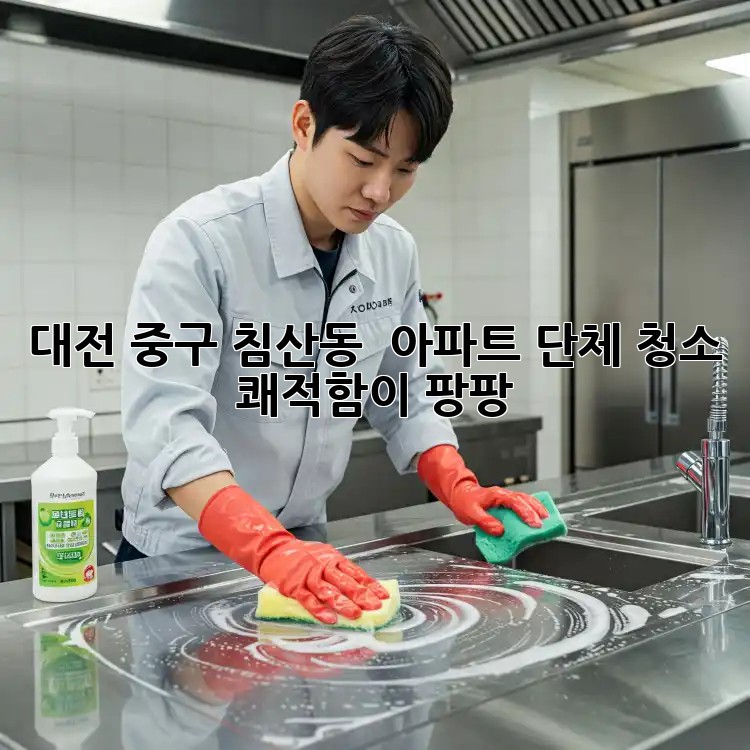 대전 중구 침산동 🌟 아파트 단체 청소, 쾌적함이 팡팡! ✨