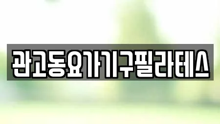 관고동요가기구필라테스