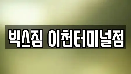 빅스짐 이천터미널점