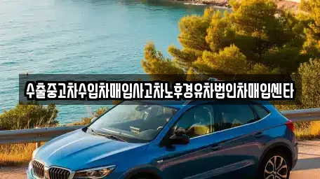 수출중고차수입차매입사고차노후경유차법인차매입센타