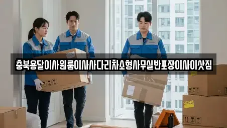 충북용달이사원룸이사사다리차소형사무실반포장이사이삿짐