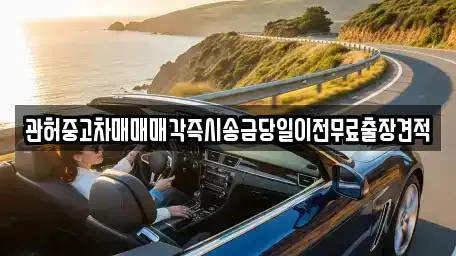 관허중고차매매매각즉시송금당일이전무료출장견적