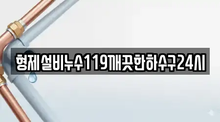 형제설비누수119깨끗한하수구24시