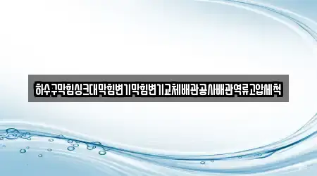 하수구막힘싱크대막힘변기막힘변기교체배관공사배관역류고압세척