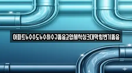 아파트누수수도누수하수구뚫음고압세척싱크대막힘변기뚫음