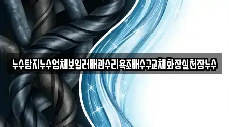 누수탐지누수업체보일러배관수리욕조배수구교체화장실천장누수