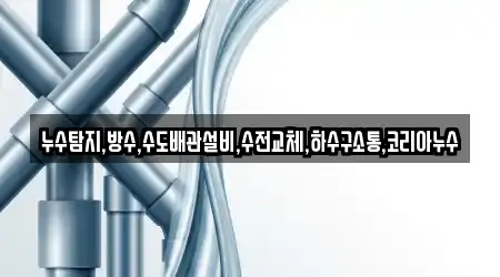 누수탐지,방수,수도배관설비,수전교체,하수구소통,코리아누수