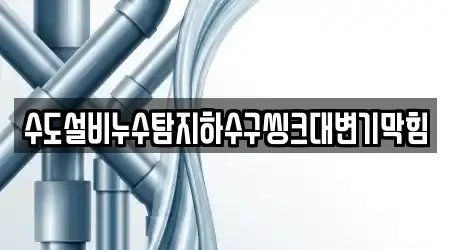 수도설비누수탐지하수구씽크대변기막힘