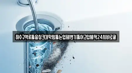 하수구역류뚫음싱크대막힘뚫는업체변기뚫어고압세척24시바로쿨