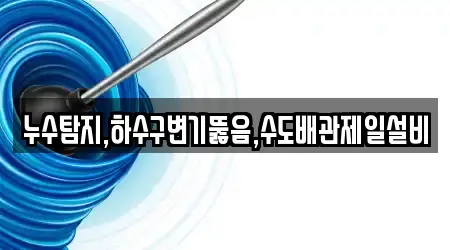 누수탐지,하수구변기뚫음,수도배관제일설비