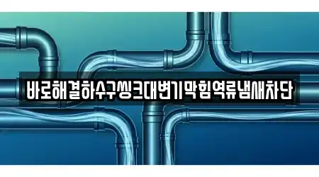 바로해결하수구씽크대변기막힘역류냄새차단