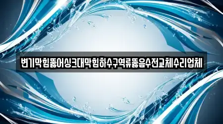 변기막힘뚫어싱크대막힘하수구역류뚫음수전교체수리업체