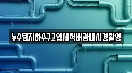 누수탐지하수구고압세척배관내시경촬영