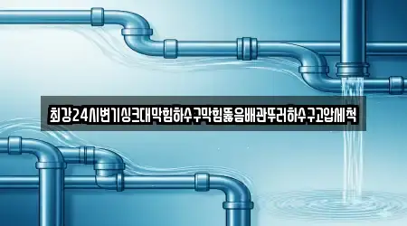 최강24시변기싱크대막힘하수구막힘뚫음배관뚜러하수구고압세척