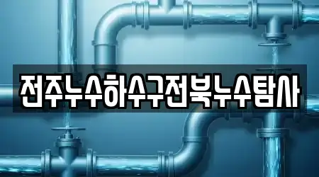 전주누수하수구전북누수탐사