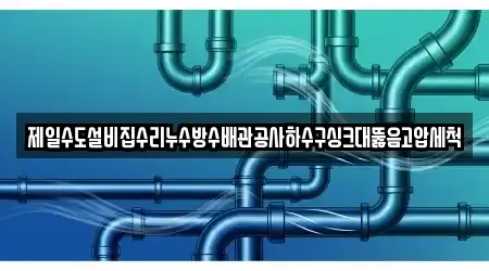 제일수도설비집수리누수방수배관공사하수구싱크대뚫음고압세척