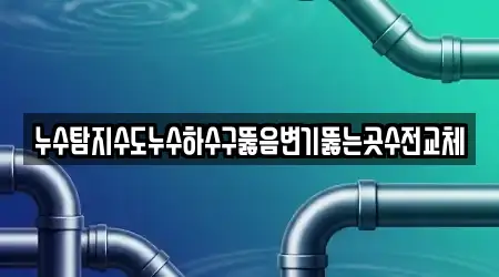 누수탐지수도누수하수구뚫음변기뚫는곳수전교체