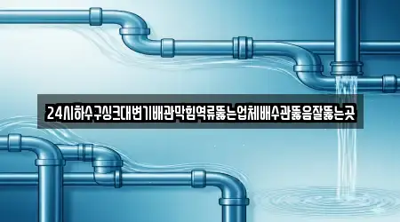 24시하수구싱크대변기배관막힘역류뚫는업체배수관뚫음잘뚫는곳