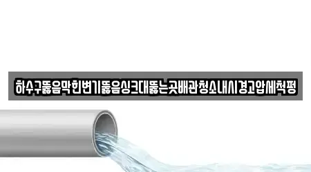 하수구뚫음막힌변기뚫음싱크대뚫는곳배관청소내시경고압세척펑
