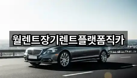 경기도 파주시 문발동 장기렌트카 빠른 비교 1곳