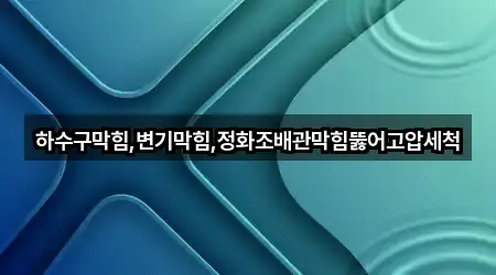 하수구막힘,변기막힘,정화조배관막힘뚫어고압세척