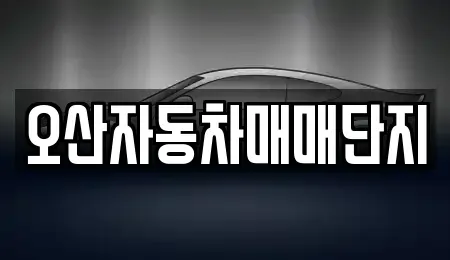 경기 오산시 내삼미동 중고차매매 전문 오산자동차매매단지