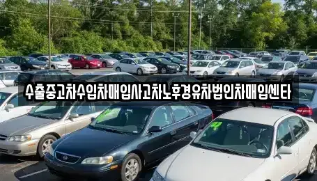 경기 용인시 처인구 원삼면 중고차매입 전문 수출중고차수입차매입사고차노후경유차법인차매입센타