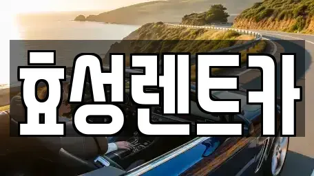 경기 하남시 감이동 렌트카 전문 효성렌트카