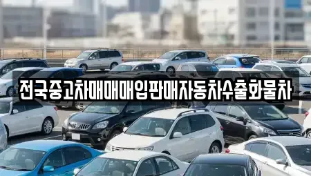 경기도 시흥시 화정동 중고차 전문 전국중고차매매매입판매자동차수출화물차