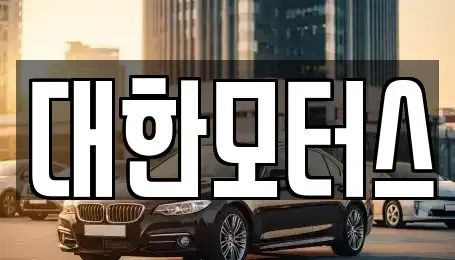 경기도 양주시 중고차매매 전문 대한모터스