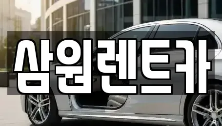경기도 하남시 항동 렌트카 전문 삼원렌트카