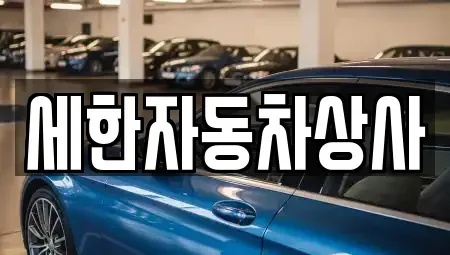 경북 김천시 신음동 중고차 전문 세한자동차상사