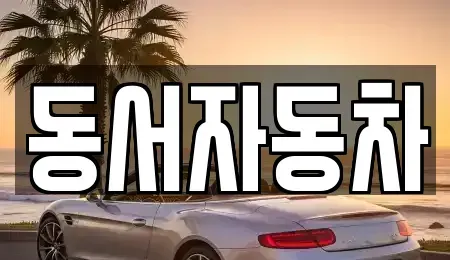 경상남도 사천시 송포동 중고차매매 전문 동서자동차