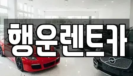 경상남도 창녕군 렌트카 전문 행운렌트카
