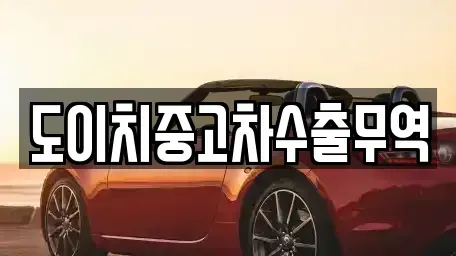 광주 북구 양산동 중고차 전문 도이치중고차수출무역