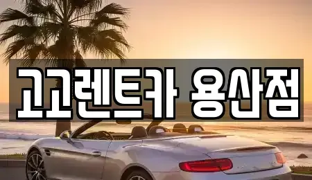 서울 용산구 한강로3가 렌트카 전문 고고렌트카 용산점