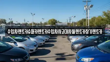 서울 용산구 한강로3가 렌트카 전문 수입차렌트카슈퍼카렌트카수입차사고대차월렌트카장기렌트카