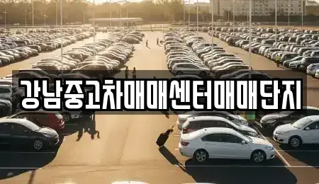서울 용산구 한강로3가 중고차 전문 강남중고차매매센터매매단지