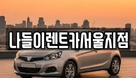 서울특별시 성북구 보문동6가 렌트카 전문 나들이렌트카서울지점