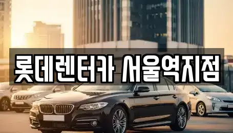 서울특별시 용산구 효창동 렌트카 전문 롯데렌터카 서울역지점