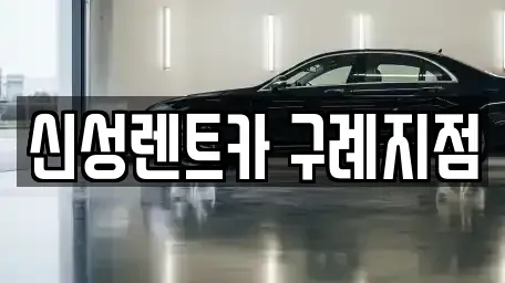 전남 구례군 문척면 렌트카 전문 신성렌트카 구례지점