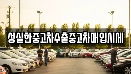 전북 전주시 덕진구 만성동 중고차 전문 성실한중고차수출중고차매입시세