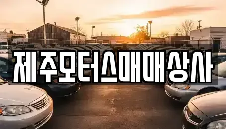 제주 서귀포시 법환동 중고차 전문 제주모터스매매상사